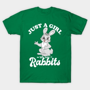 Just A Girl Who Loves Rabbits T-Shirt